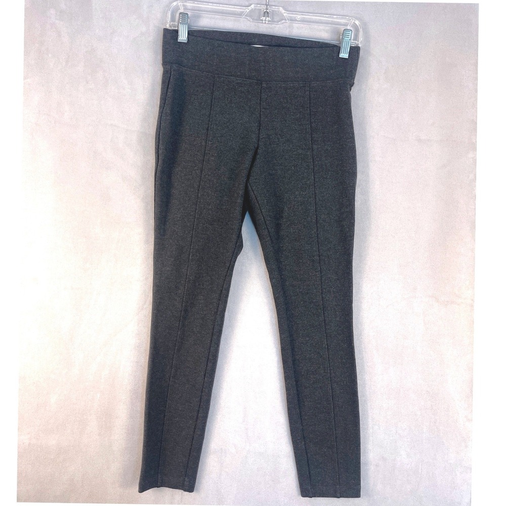 Old Navy Stevie High Rise Pintuck Ponte Knit Pants Charcoal Gray Women XS Urban